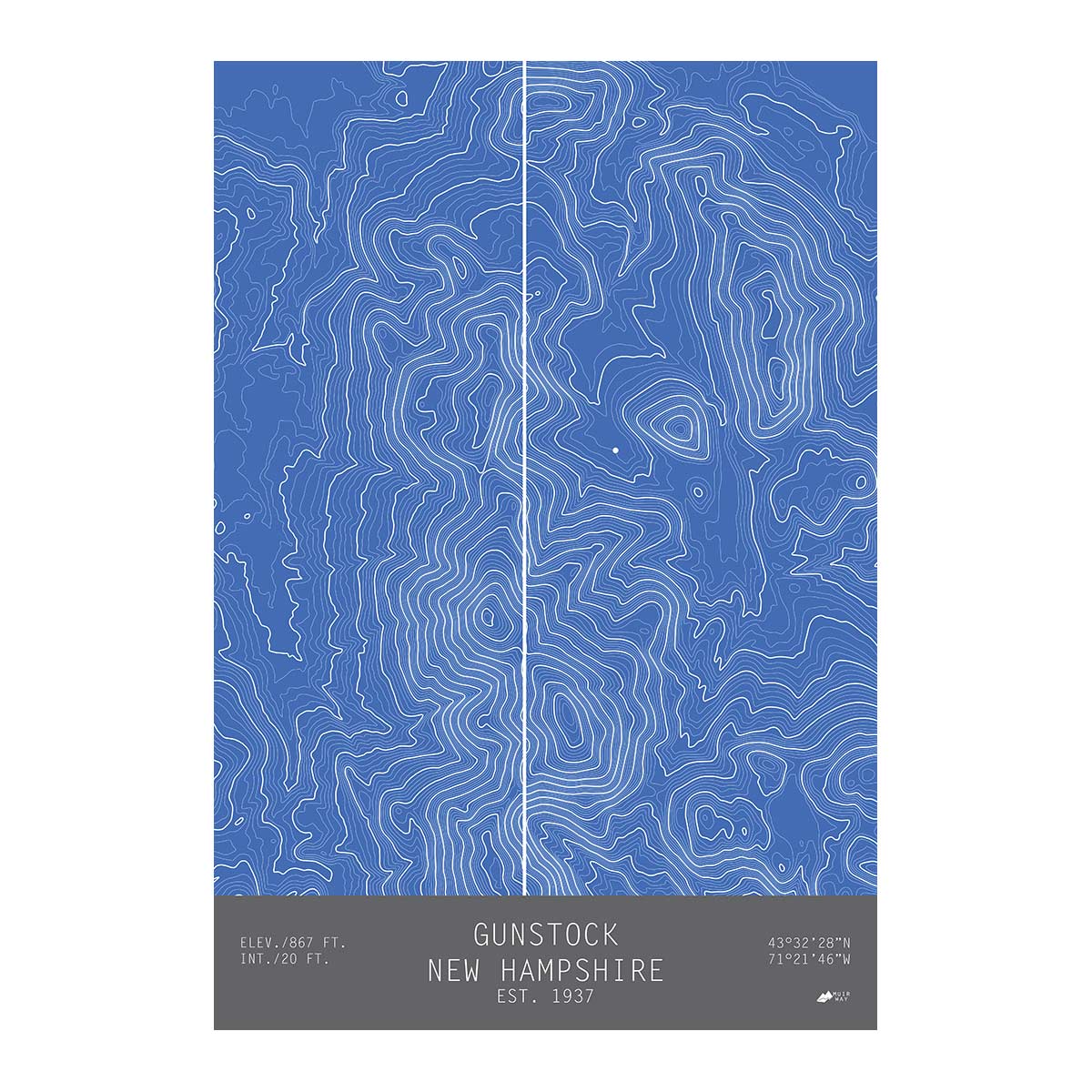 Gunstock, New Hampshire - Muir Way - TOPO Series