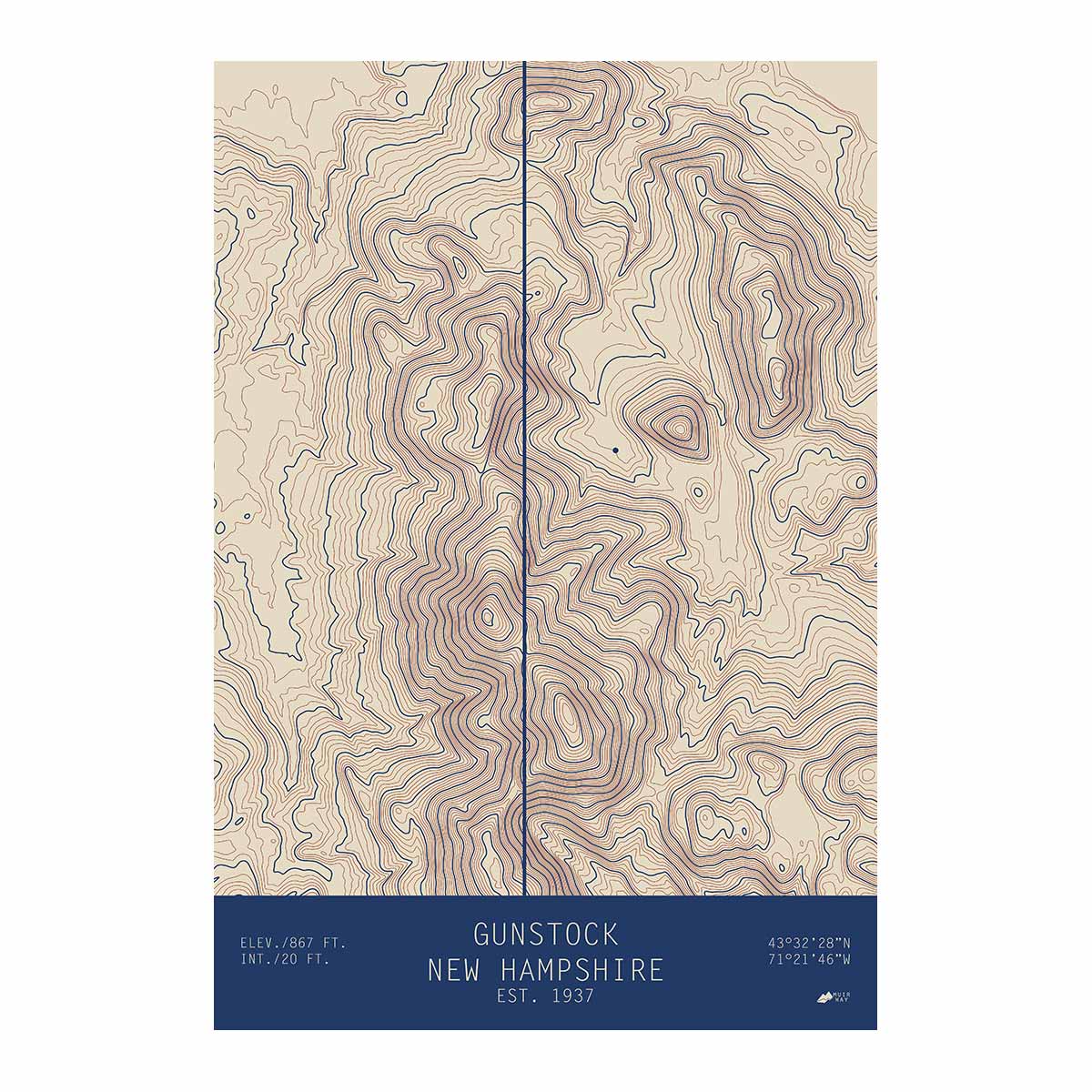 Gunstock, New Hampshire - Muir Way - TOPO Series