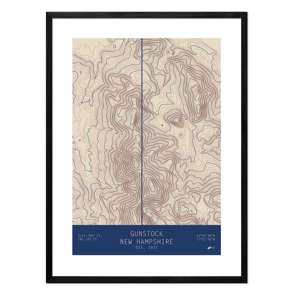 Gunstock, New Hampshire - Muir Way - TOPO Series