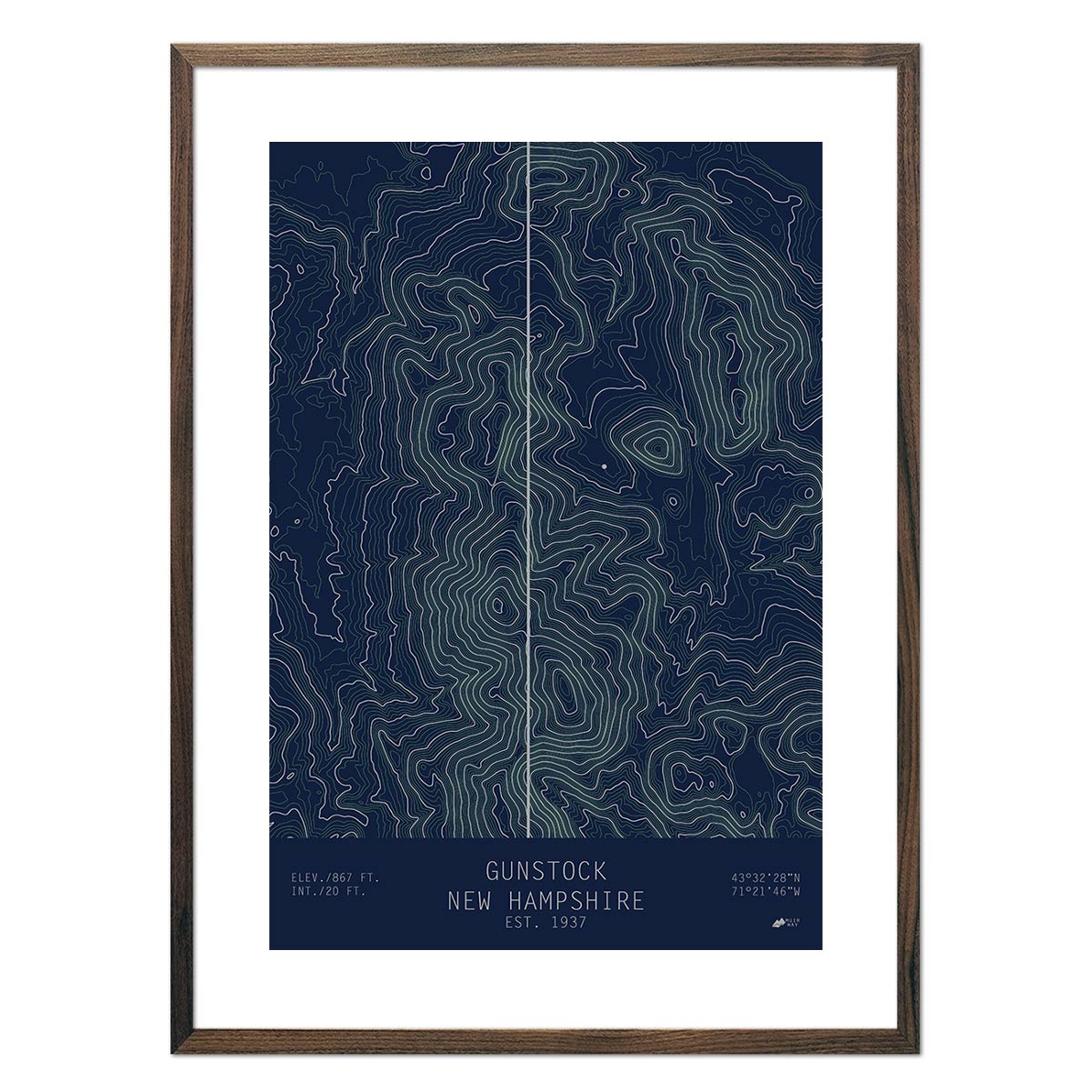 Gunstock, New Hampshire - Muir Way - TOPO Series