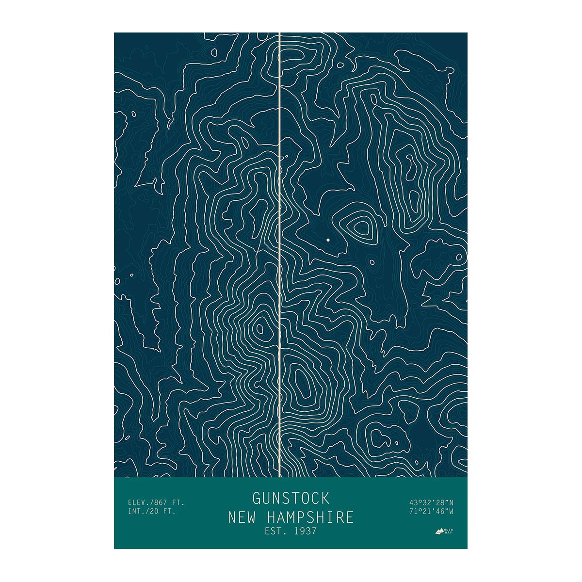 Gunstock, New Hampshire - Muir Way - TOPO Series