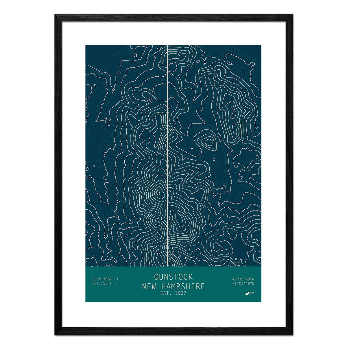 Gunstock, New Hampshire - Muir Way - TOPO Series