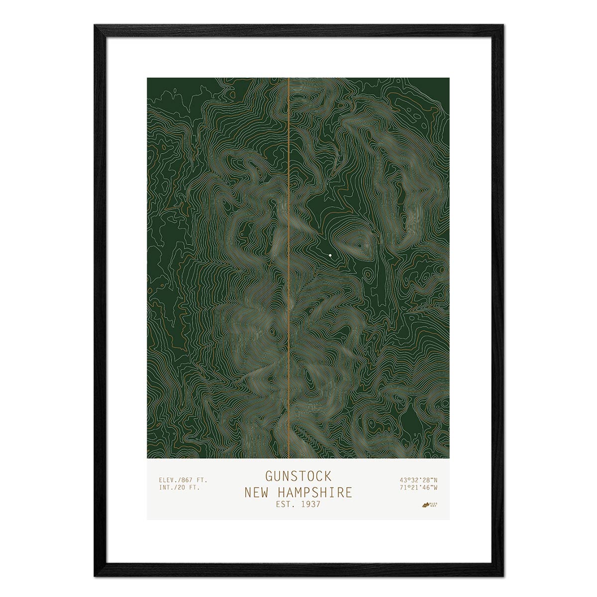 Gunstock, New Hampshire - Muir Way - TOPO Series
