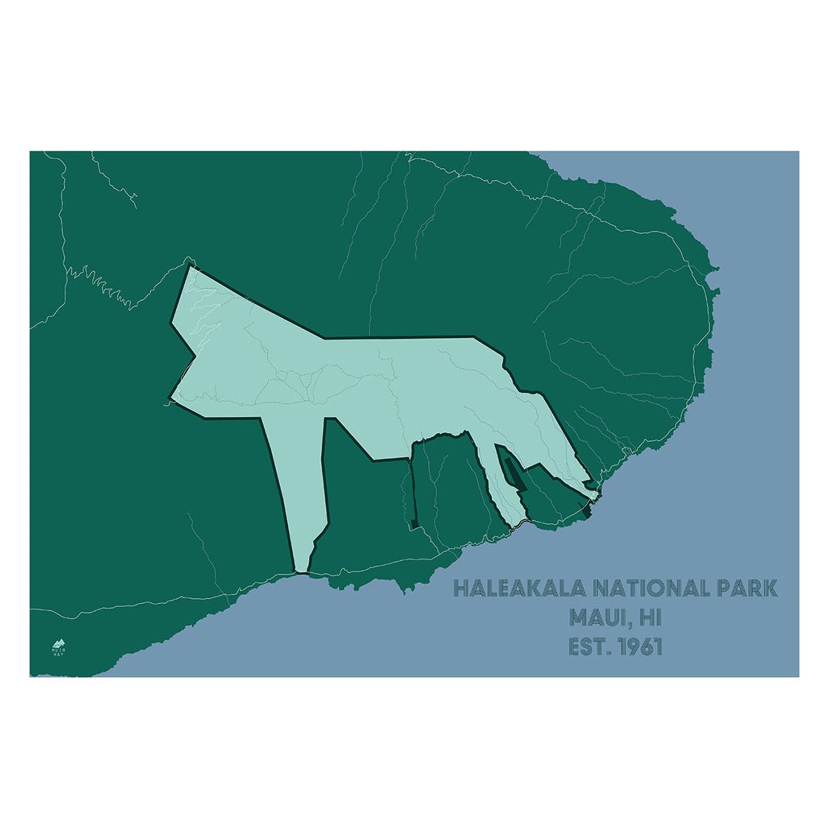 Haleakala National Park Map - Muir Way - National Park