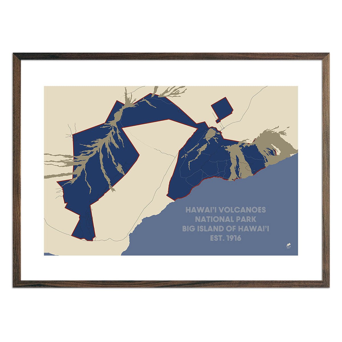 Hawai'i Volcanoes National Park Map - Muir Way - National Park