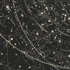 Map of the Heavens July - October 1850 - Muir Way - Vintage Map