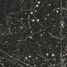 Map of the Heavens November - January 1850 - Muir Way - Vintage Map