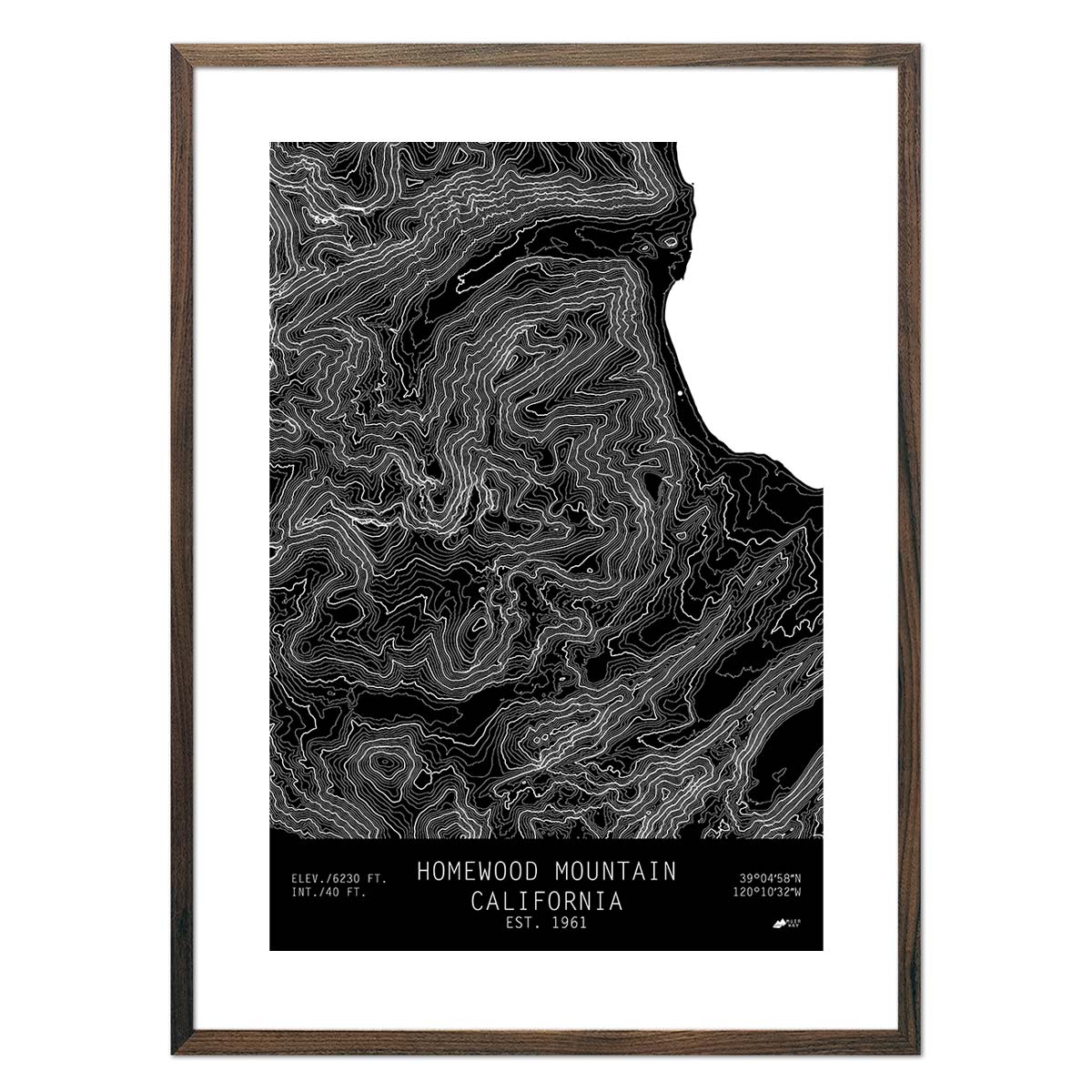 Homewood, California - Muir Way - TOPO Series