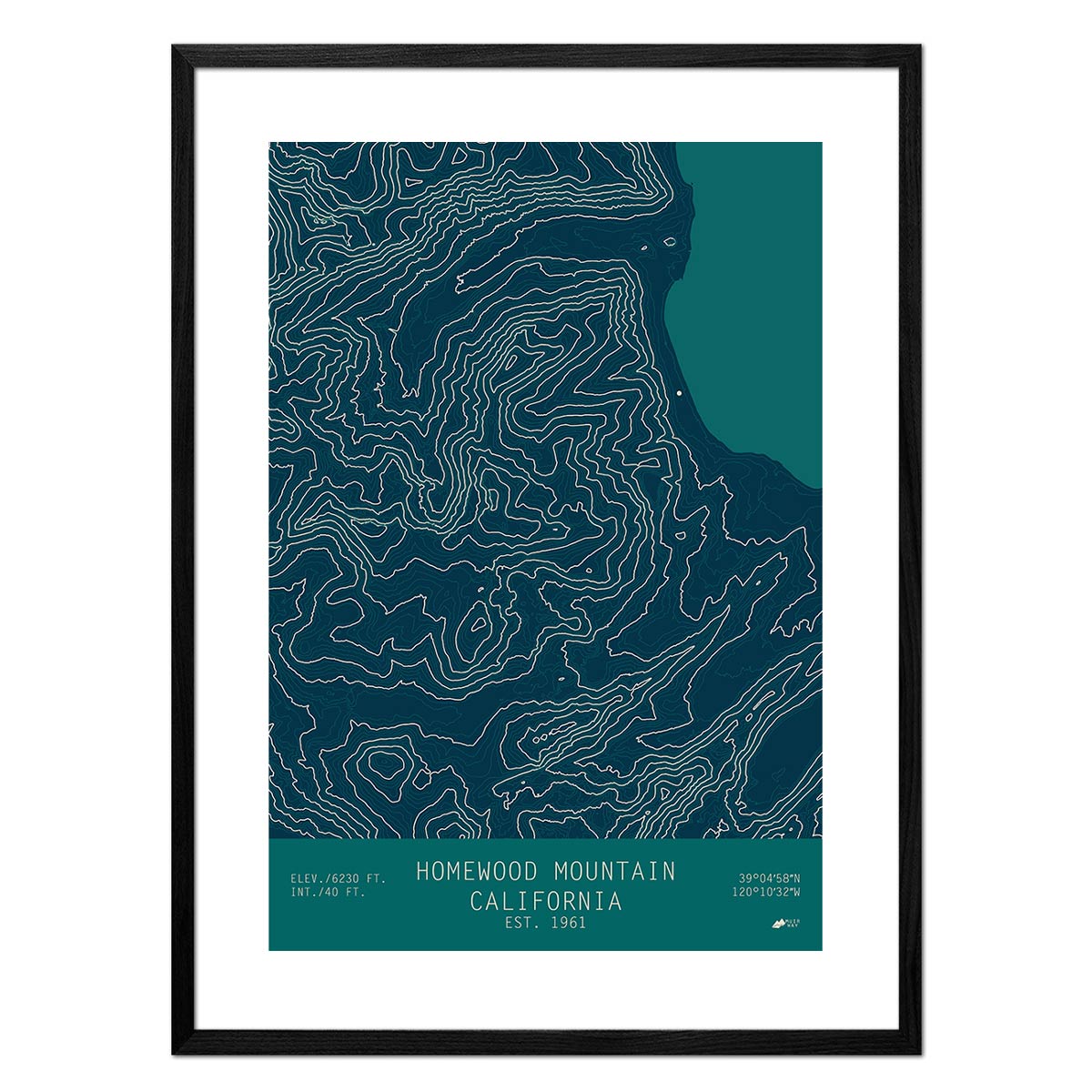 Homewood, California - Muir Way - TOPO Series