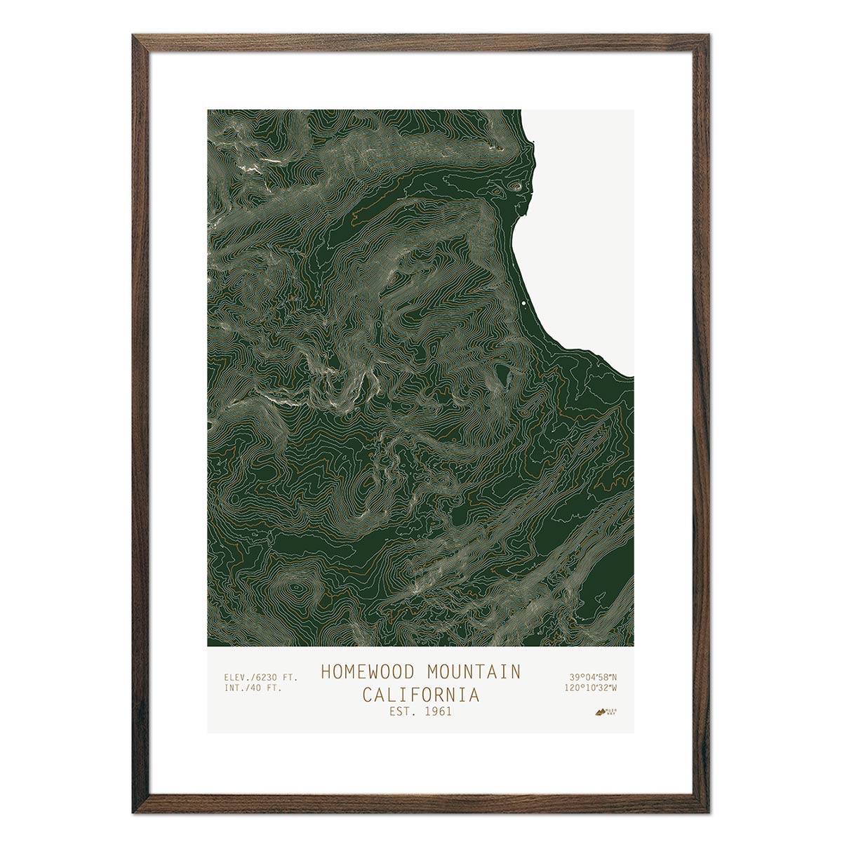 Homewood, California - Muir Way - TOPO Series