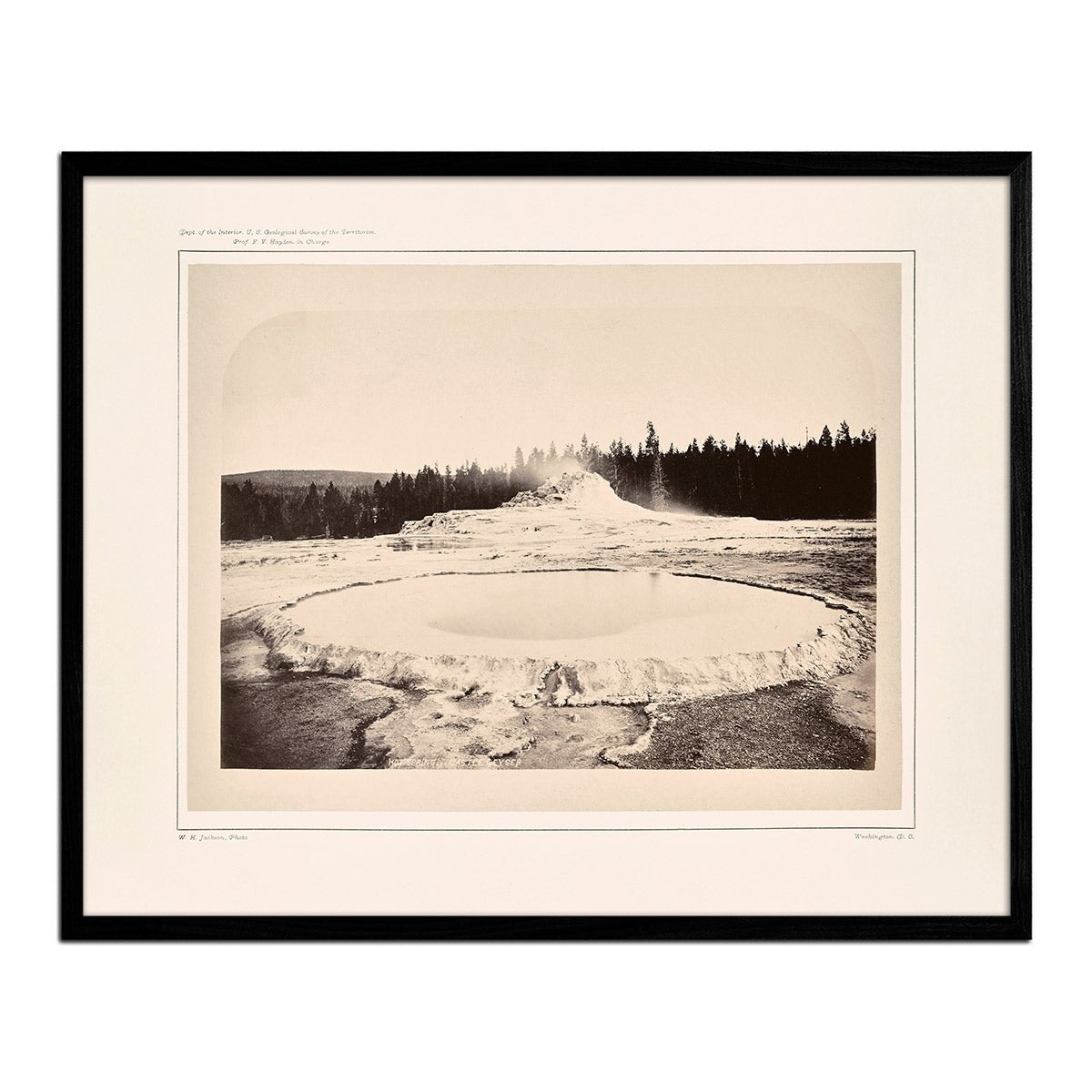 Hot Spring and Castle Geyser, Yellowstone 1873 - Muir Way - Photograph