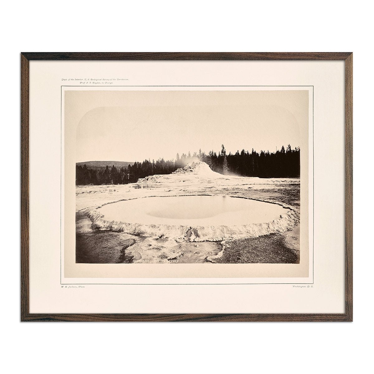 Hot Spring and Castle Geyser, Yellowstone 1873 - Muir Way - Photograph