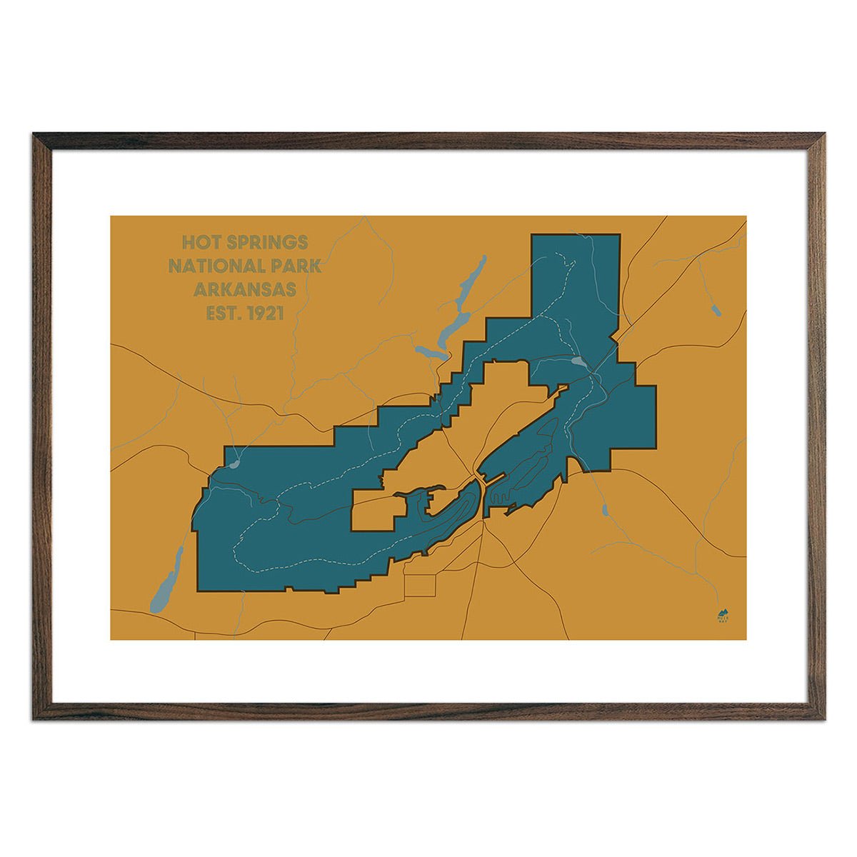 Hot Springs National Park Map - Muir Way - National Park
