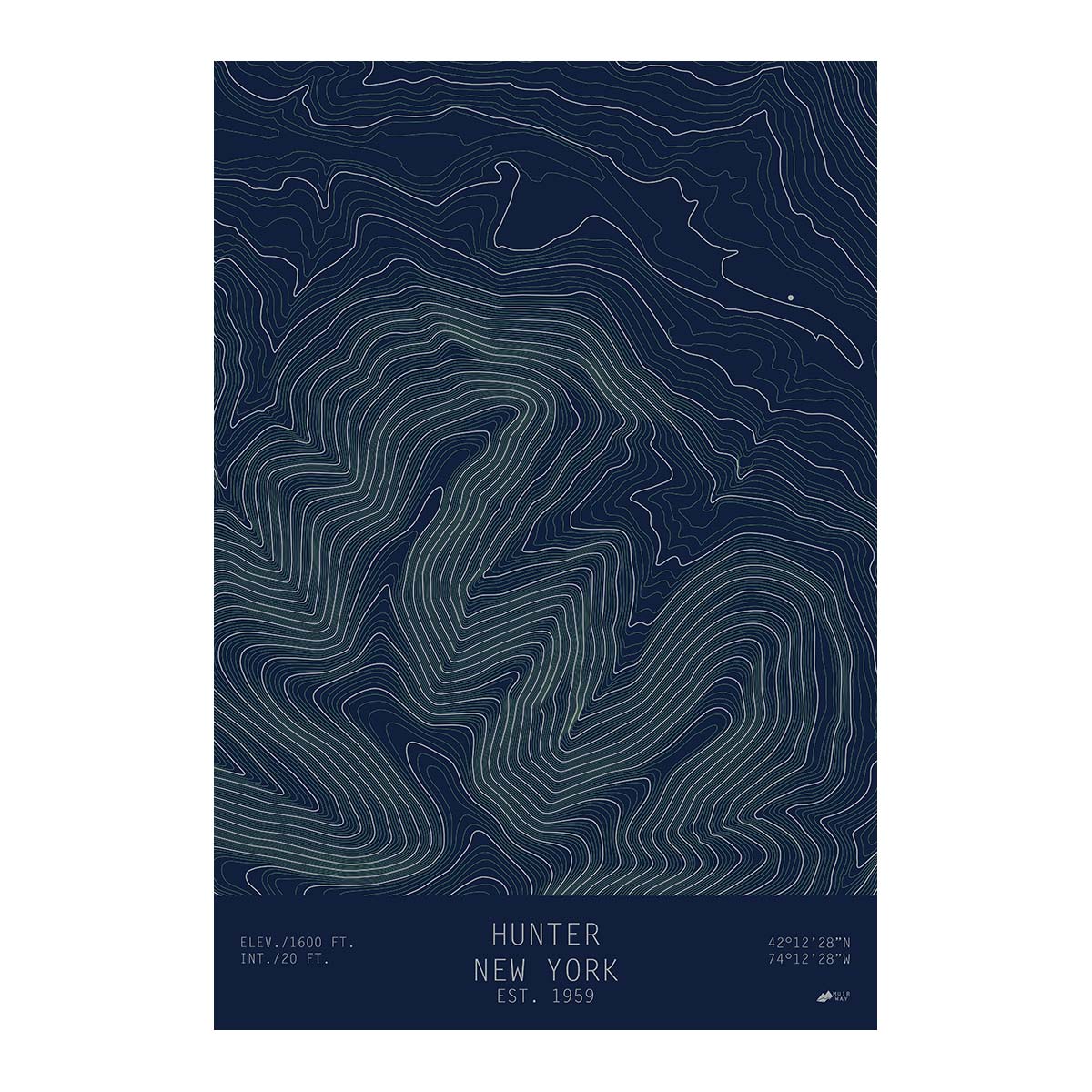 Hunter, New York - Muir Way - TOPO Series