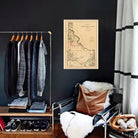 Idaho Territory 1876 Map - Muir Way - Vintage Map