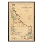 Idaho Territory 1876 Map - Muir Way - Vintage Map