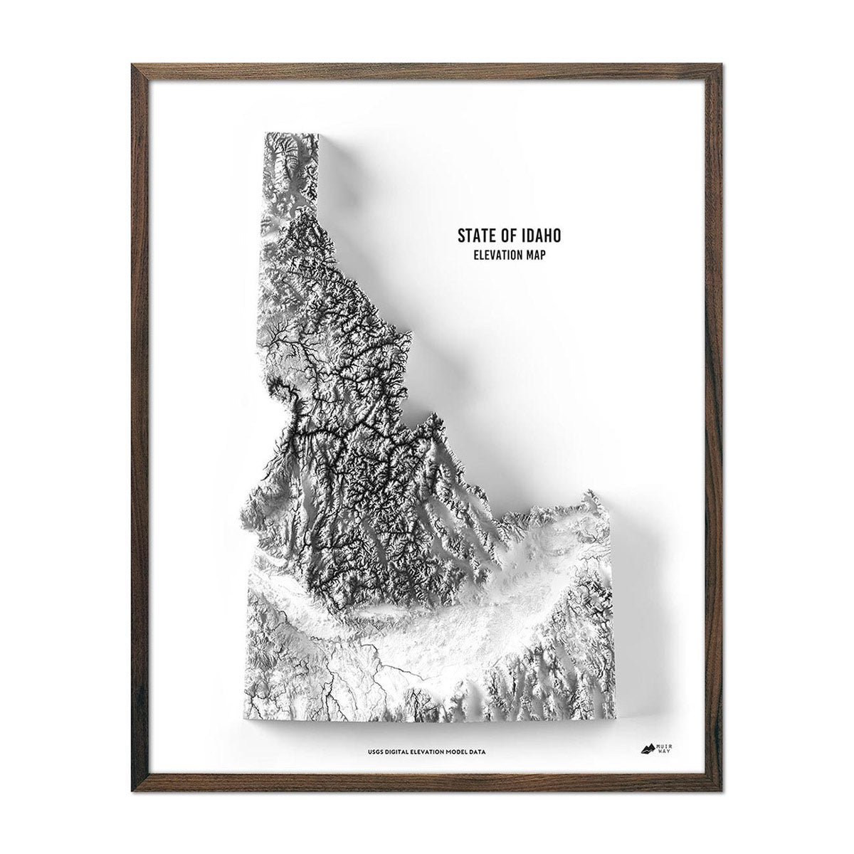 Idaho Elevation Map - Muir Way - Elevation