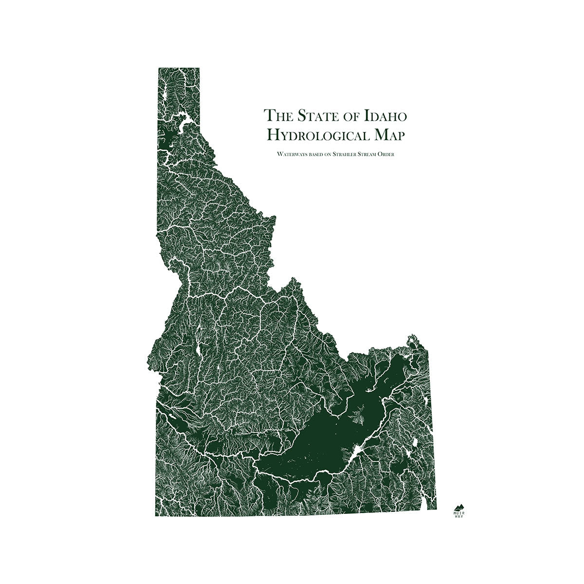 Idaho Hydrological Map - Muir Way - Hydrology