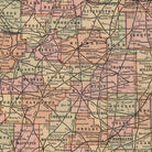 Illinois 1883 Map - Muir Way - Vintage Map