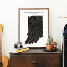 Indiana Hydrological Map - Muir Way - Hydrology