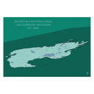 Isle Royale National Park Map - Muir Way - National Park