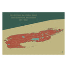 Isle Royale National Park Map - Muir Way - National Park