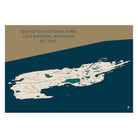 Isle Royale National Park Map - Muir Way - National Park