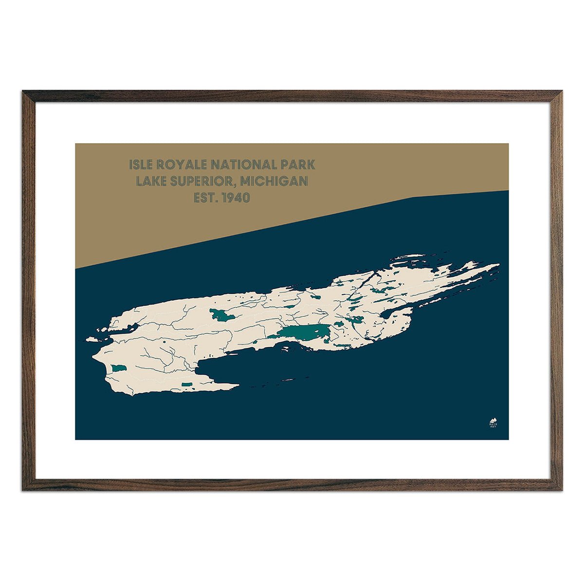 Isle Royale National Park Map - Muir Way - National Park