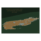 Isle Royale National Park Map - Muir Way - National Park