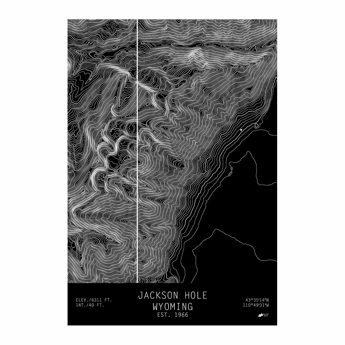 Jackson Hole, Wyoming - Muir Way - TOPO Series