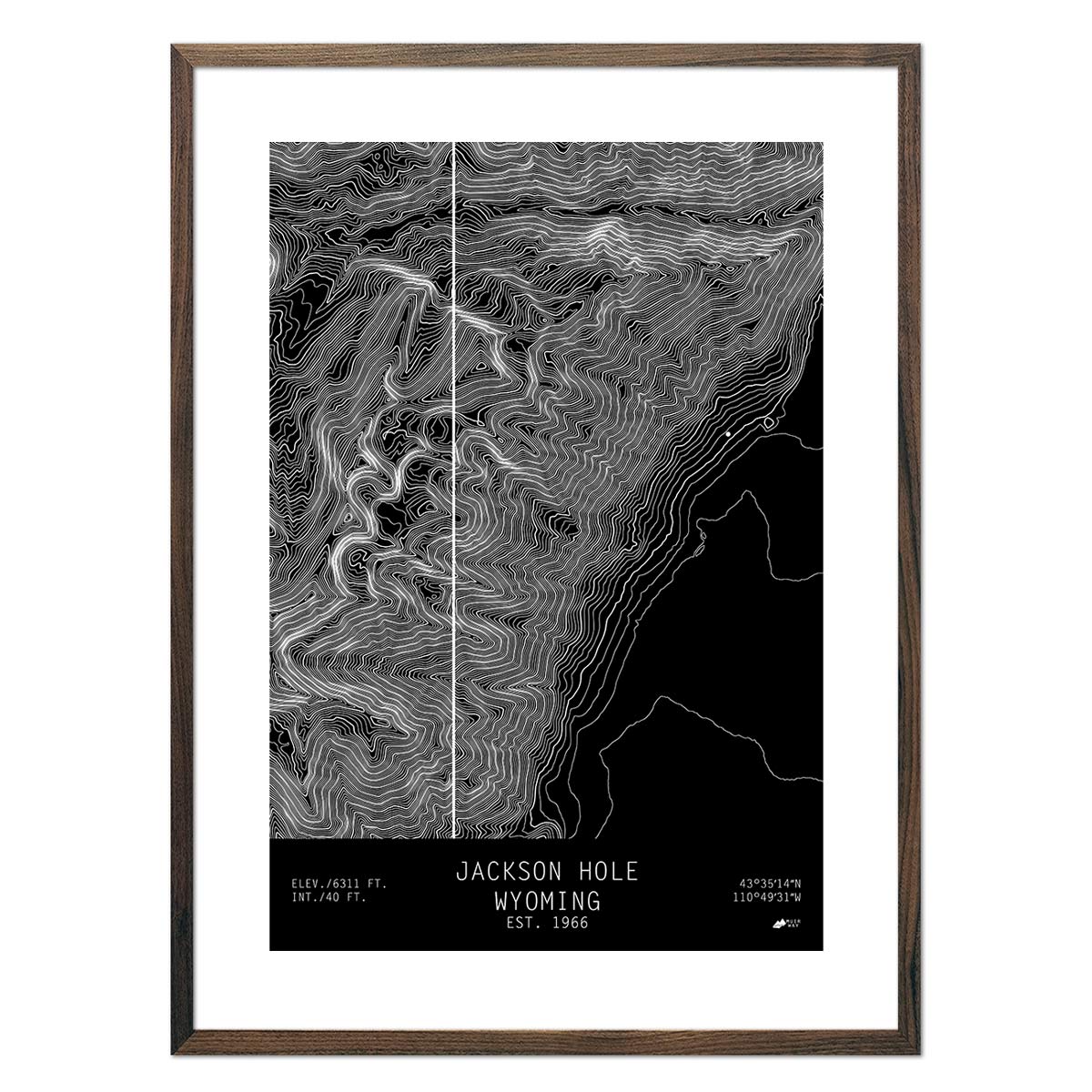 Jackson Hole, Wyoming - Muir Way - TOPO Series