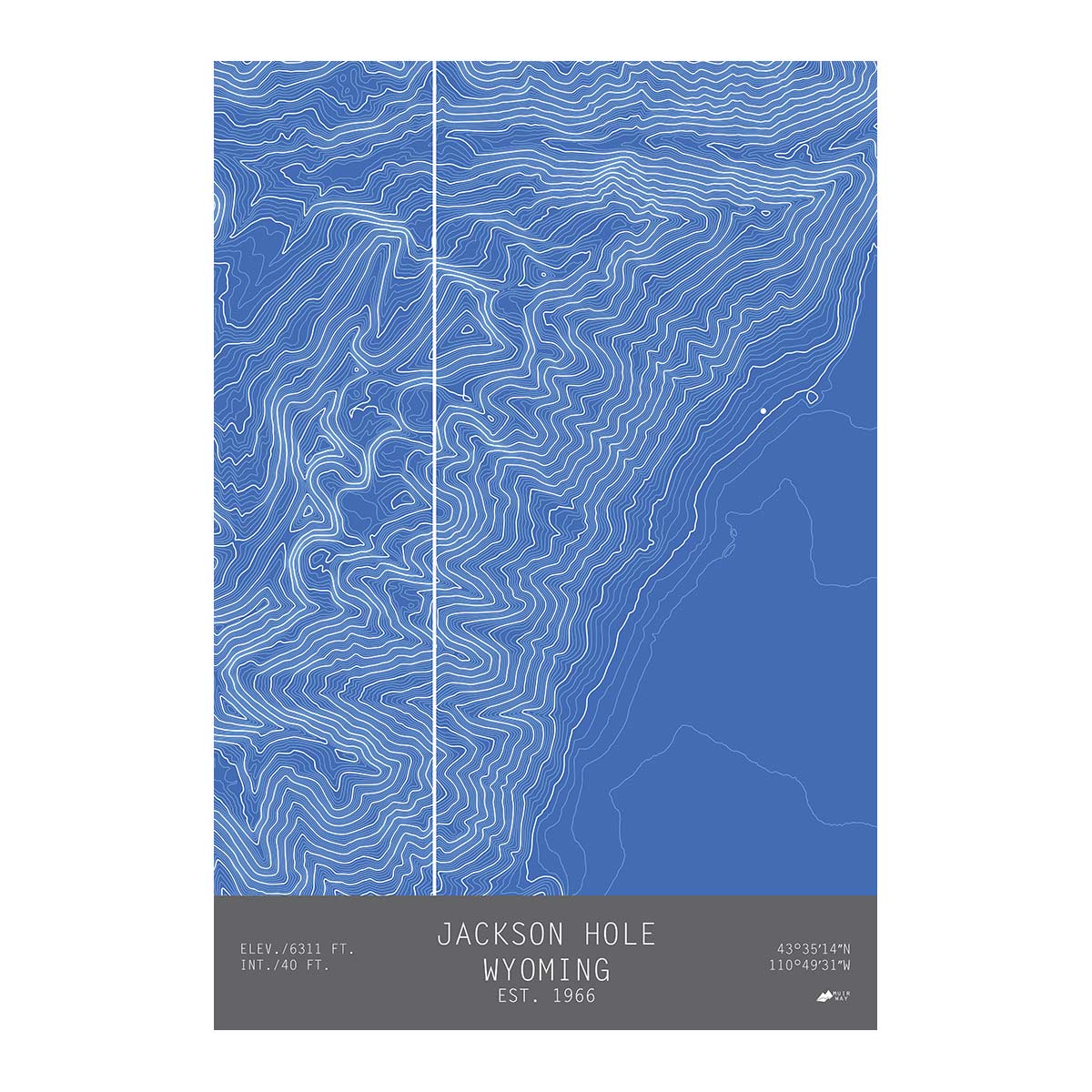 Jackson Hole, Wyoming - Muir Way - TOPO Series