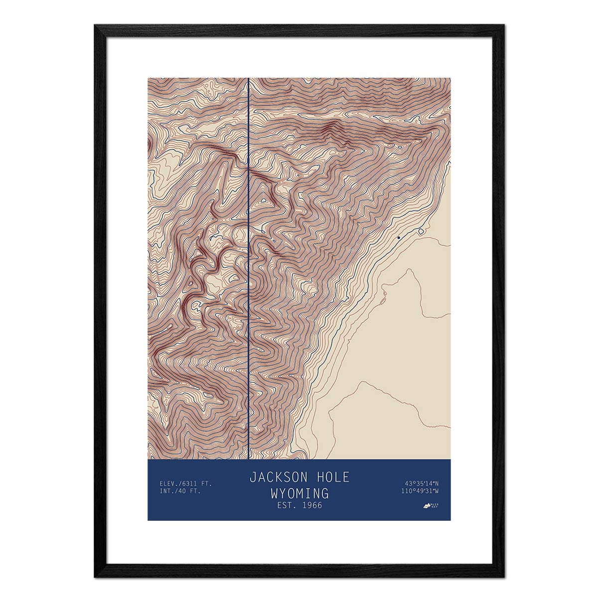 Jackson Hole, Wyoming - Muir Way - TOPO Series