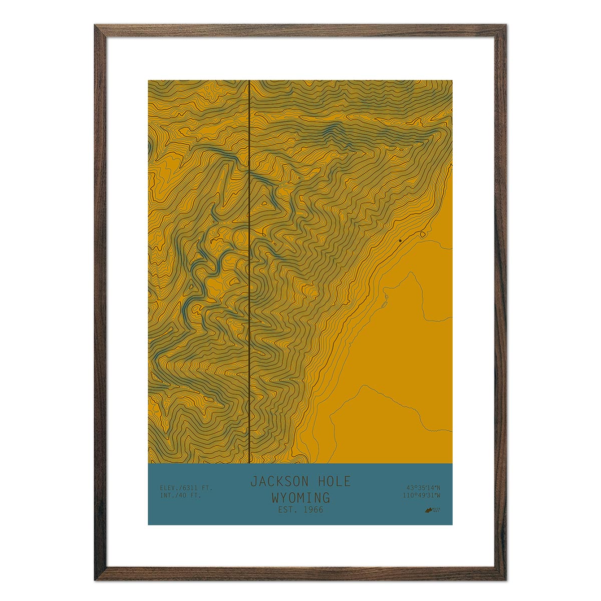 Jackson Hole, Wyoming - Muir Way - TOPO Series