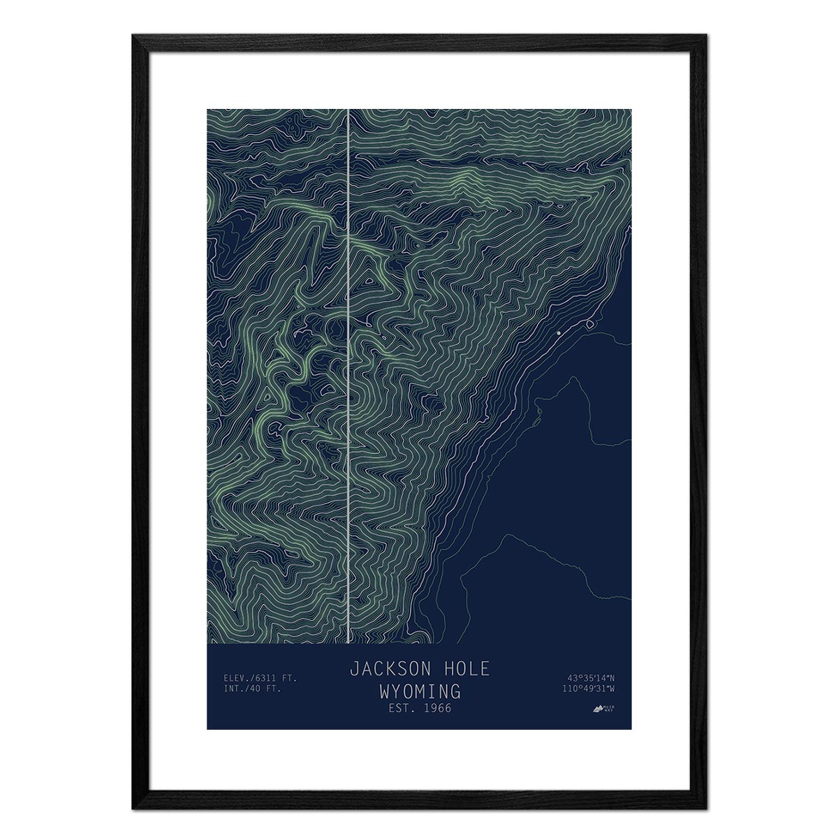 Jackson Hole, Wyoming - Muir Way - TOPO Series