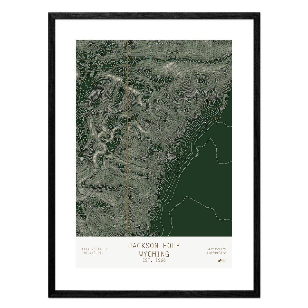 Jackson Hole, Wyoming - Muir Way - TOPO Series