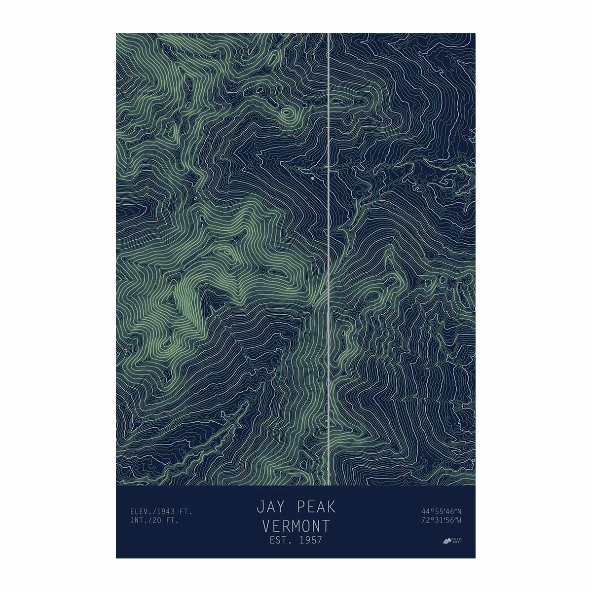 Jay Peak, Vermont - Muir Way - TOPO Series