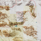 Joshua Tree Shaded Relief Map - Muir Way - Relief Series
