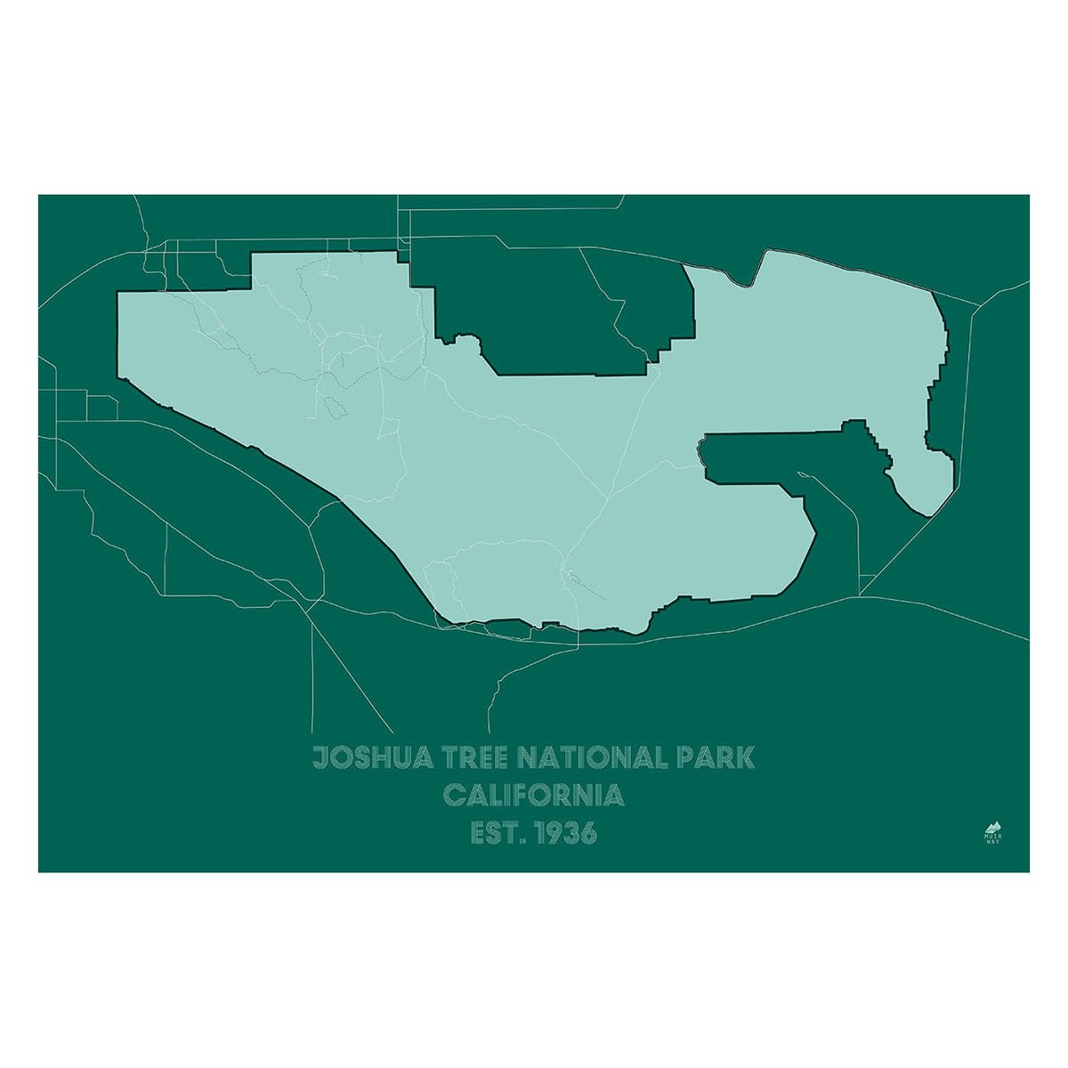 Joshua Tree National Park Map - Muir Way - National Park