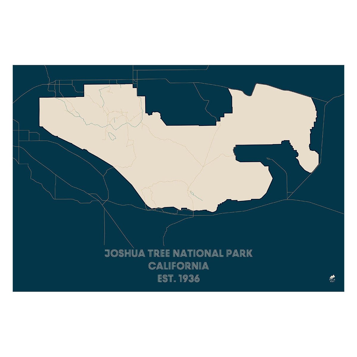 Joshua Tree National Park Map - Muir Way - National Park