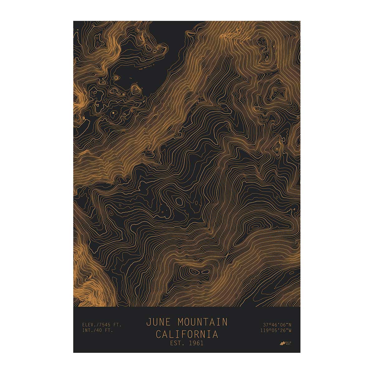 June Mountain, California - Muir Way - TOPO Series