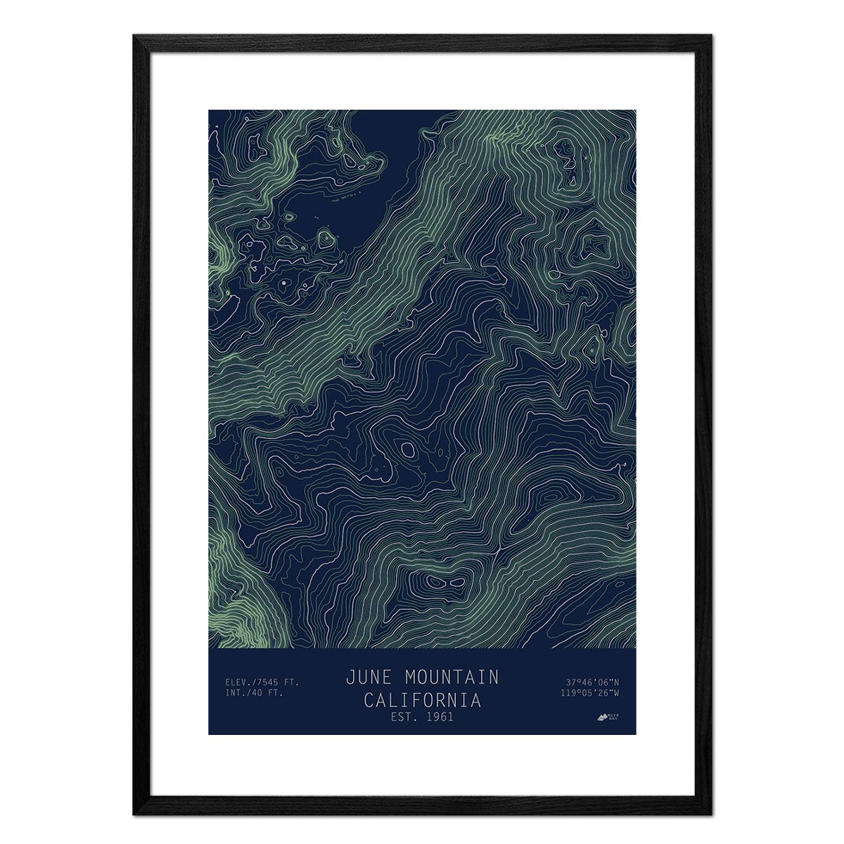 June Mountain, California - Muir Way - TOPO Series