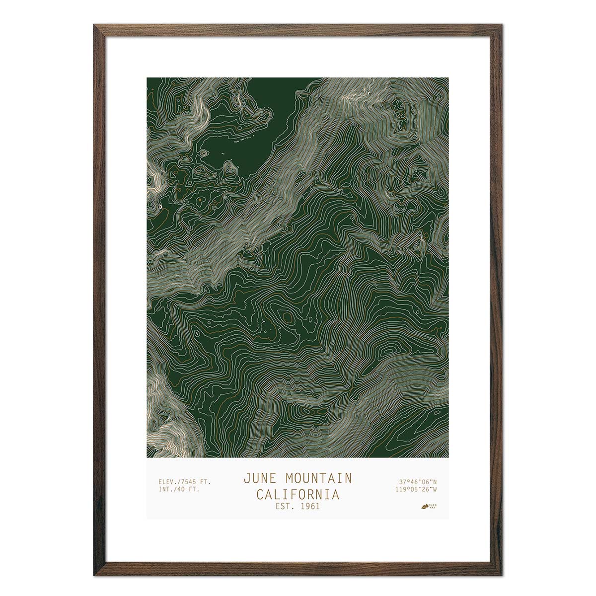June Mountain, California - Muir Way - TOPO Series