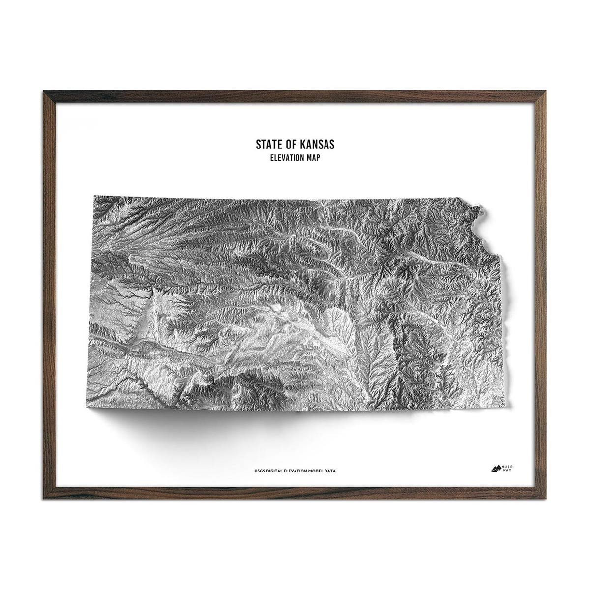 Kansas Elevation Map - Muir Way - Elevation
