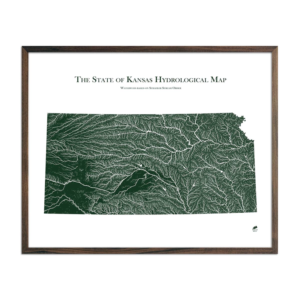 Kansas Hydrological Map - Muir Way - Hydrology