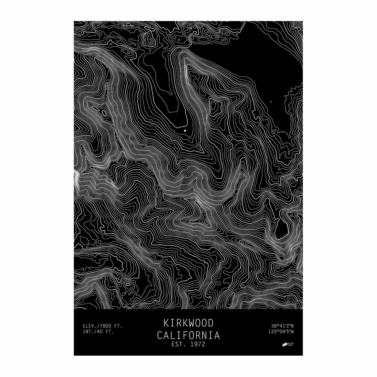 Kirkwood, California - Muir Way - TOPO Series