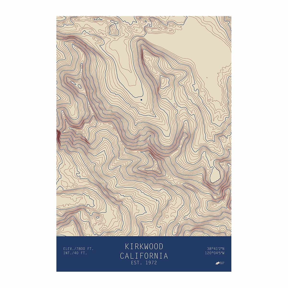 Kirkwood, California - Muir Way - TOPO Series
