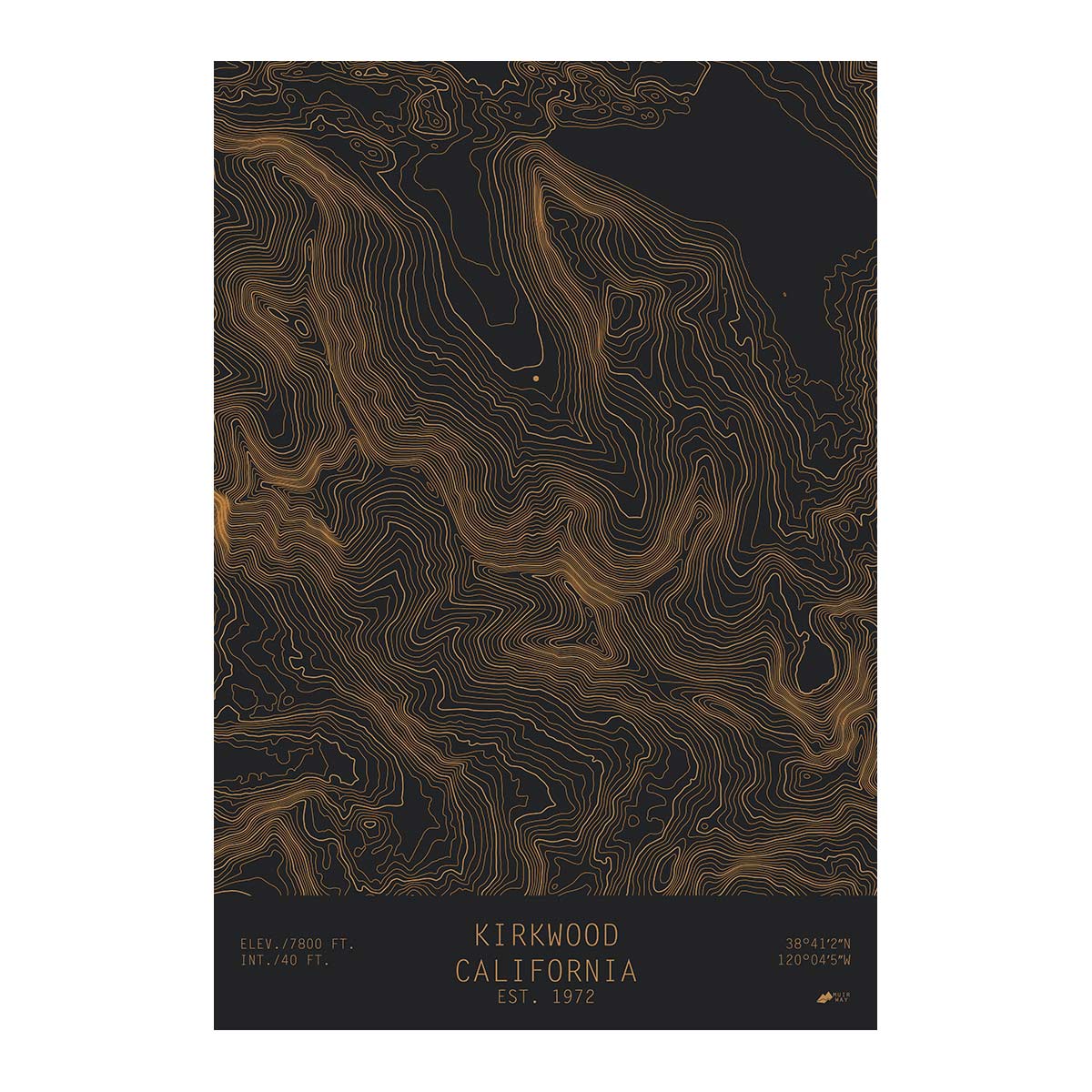 Kirkwood, California - Muir Way - TOPO Series