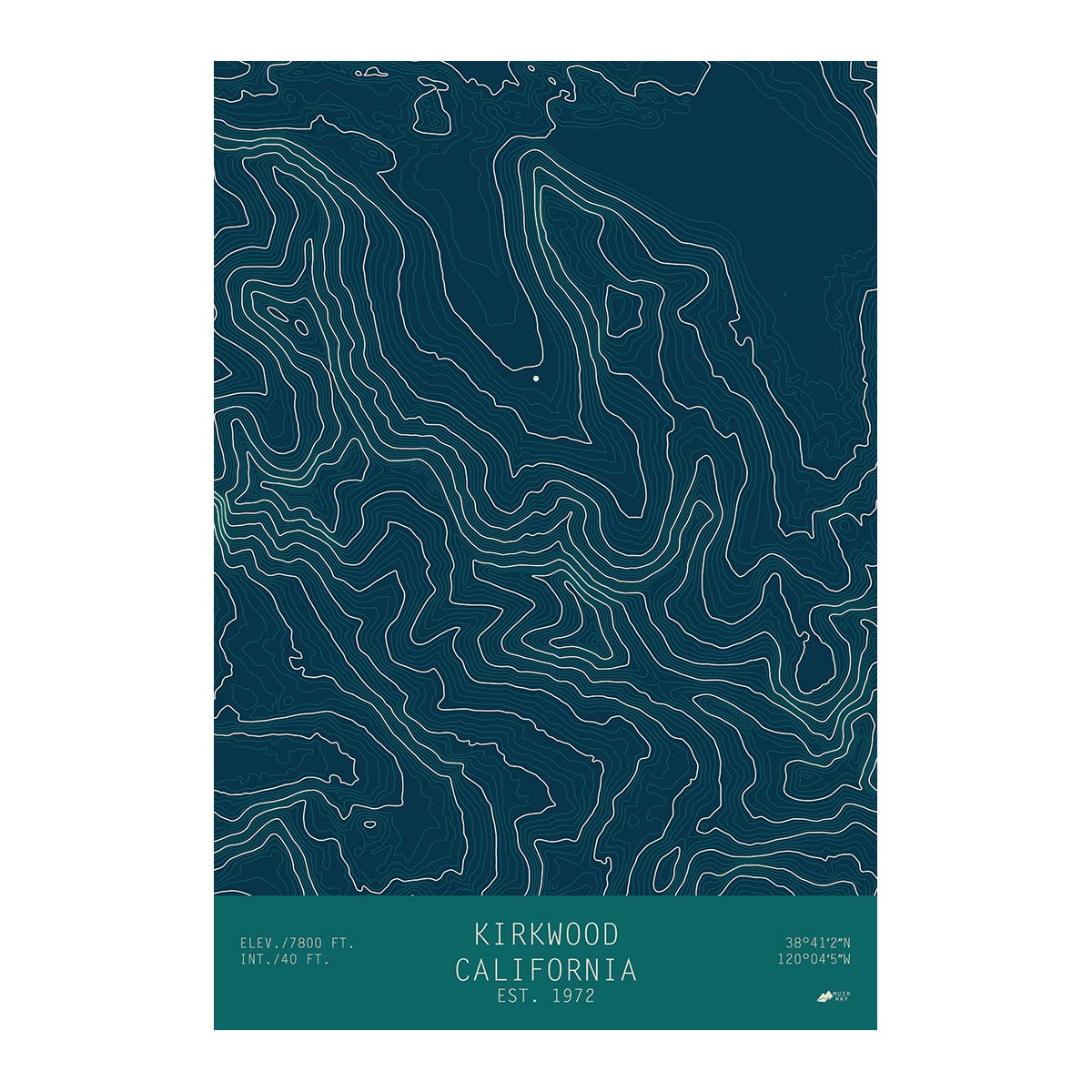 Kirkwood, California - Muir Way - TOPO Series