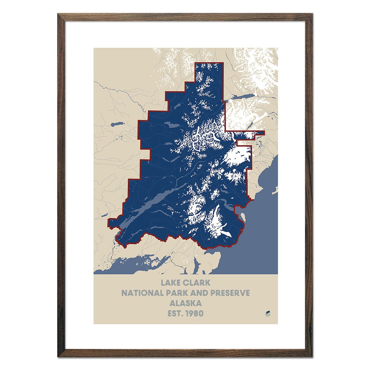 Lake Clark National Park and Preserve Map - Muir Way - National Park